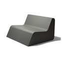Parallel grey sofa