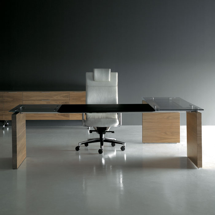 BK A2 glass desk
