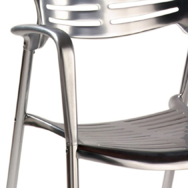 Toledo cast aluminium chair detail