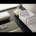 Cube seating in white