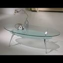 oval shaped coffee table detail